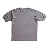 ACV-KNS01SS CREW NECK SHORT SLEEVE KNIT TEE - DARK GRAY