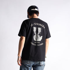 "55 STROKERS" TEE - BLACK