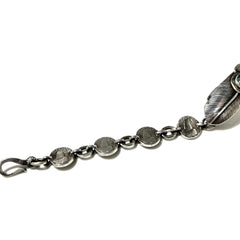 Two Face Chain Feather Wheel Brace Bisbee set (Back Skull)