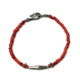 Antique White Heart Dead Stock / Long 福 Bracelet