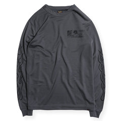 POWER DRY LONG TEE - POWER & SPEED GRAY