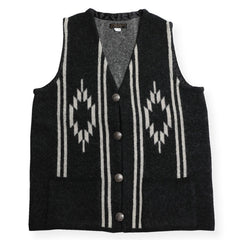 CHIMAYO KNIT VEST-BLACK