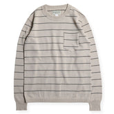 NGT BORDER SWEATER - BEIGE