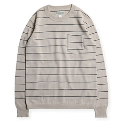 NGT BORDER SWEATER - BEIGE