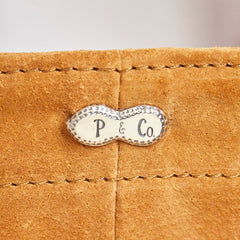 ACV-BG06PS-PNT PIG SUEDE NEWSPAPER BAG