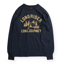 "LONG JOURNEY" LONG SLEEVES TEE - NAVY