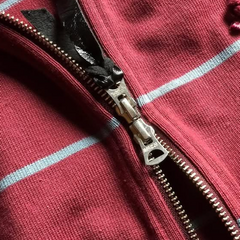 HEAVY BORDER HOODIE - BORDEAUX / SKY BLUE