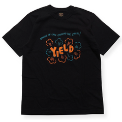 "YIELD" TEE - BLACK