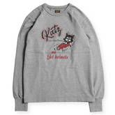 "ALL TOP CATS" LONG SLEEVES TEE  - GREY