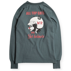 "LEAVE A TRACK" LONG SLEEVES TEE - BLACK