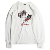 "LEAVE A TRACK" LONG SLEEVES TEE - BLACK