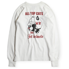 "LEAVE A TRACK" LONG SLEEVES TEE - BLACK
