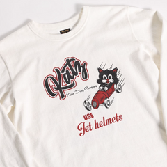 "LEAVE A TRACK" LONG SLEEVES TEE - BLACK