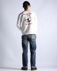 "LEAVE A TRACK" LONG SLEEVES TEE - BLACK