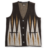 ARGYLE CHIMAYO VEST - BROWN
