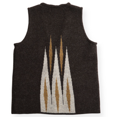 ARGYLE CHIMAYO VEST - BROWN