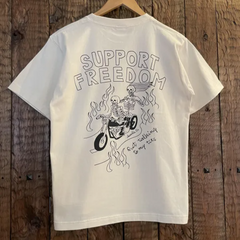 SUPPORT FREEDOM SHORT SLEEVE TEE - IVORY
