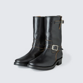 AB-01HB-CL HORSEBUTT ENGINEER BOOTS NARROW (BLACK TEA CORE)