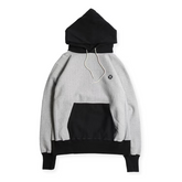 RW TWO TONE HOODIE - H.GRY/BLK