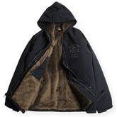 CYCLE FUR WINDBREAKER HOODIE - BLACK