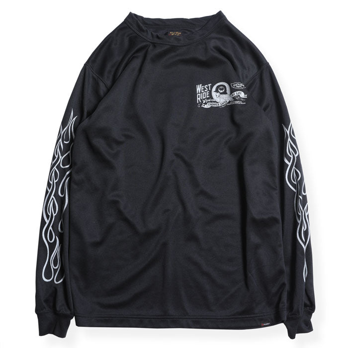 POWER DRY LONG TEE - POWER & SPEED BLACK - May club