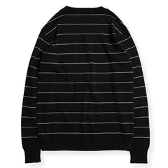 NGT BORDER SWEATER - BLACK