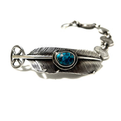 Two Face Chain Feather Wheel Brace Bisbee set (Back Skull)