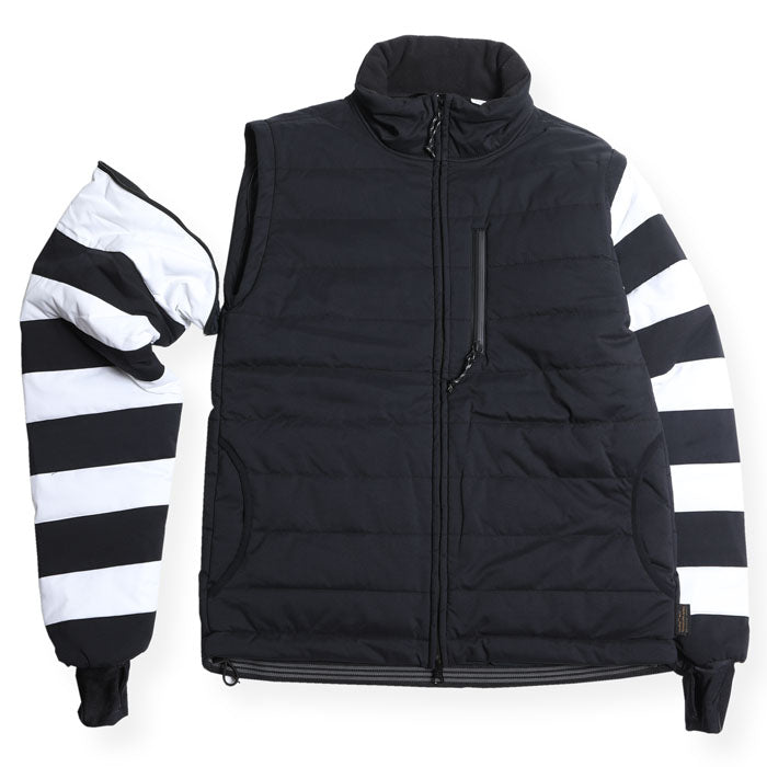 DETACHABLE COMFORMAX JACKET - BLACK / CREAM - May club