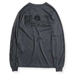 POWER DRY LONG TEE - POWER & SPEED GRAY