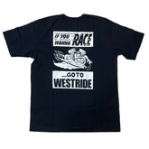 "WANNA RACE" TEE - BLACK