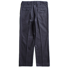 ACV-TR02TW SINGLE PLEATED COTTON TWILL TROUSERS (DARK NAVY)