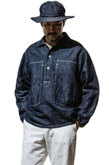 ACV-SJK04CLD COTTON LINEN DENIM PULLOVER JACKET