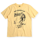 "GET SADDLE UP" TEE - BANANA