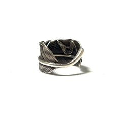JUNK COIN FEATHER RING L