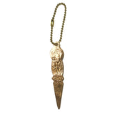 Brass Knife Keychain
