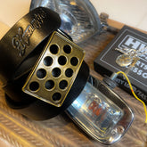 DRILLED BUCKLE BELT BRASS