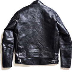 AD-01 Horsehide (TEA CORE) Center Zip Jacket - Black