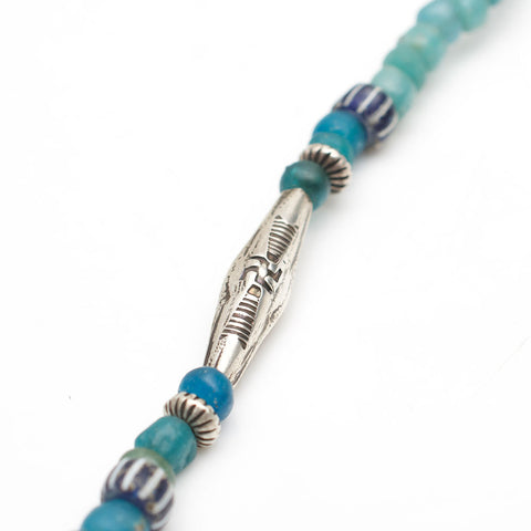 Indian Pacific Blue Mix Necklace / Long 卍
