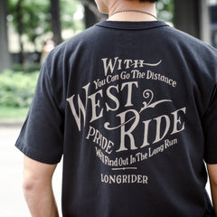 "THE HEART OF LONG RIDER" TEE - BLACK