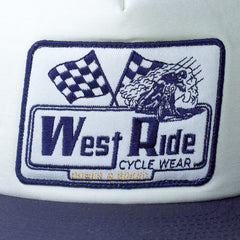 MESH CAP:FLAGS NAVY/OFF