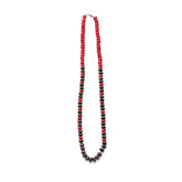 NAVAJO BEADS NECKLACE - STERLING SILVER
