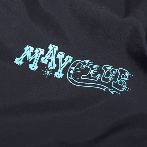 MAY CLUB TaiCHILL COACH JKT - BLACK / BLUE - May club