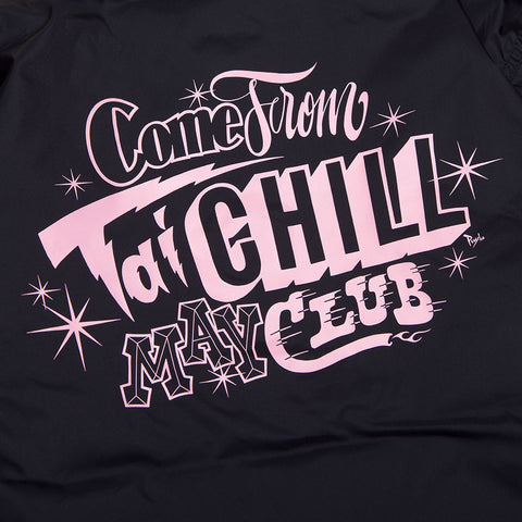 MAY CLUB TaiCHILL COACH JKT - BLACK / PINK - May club