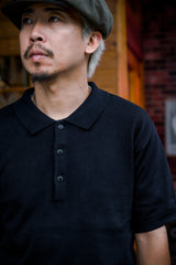 ACV-KNS03SS COTTON LINEN RAMIE SHORT SLEEVE KNIT POLO