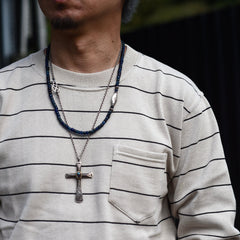 NGT BORDER SWEATER - BEIGE