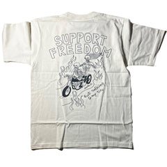 SUPPORT FREEDOM SHORT SLEEVE TEE - IVORY
