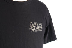 "WR CO" TEE - BLACK