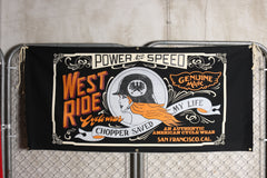 WEST RIDE HAND PRINT BANNER