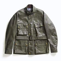 ACV-WX02 WAXED COTTON BMC JACKET - OLIVE
