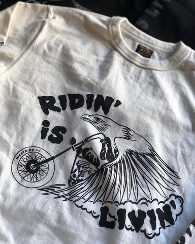 "RIDIN’ IS LIVIN’" LONG SLEEVES TEE - OFF - May club
